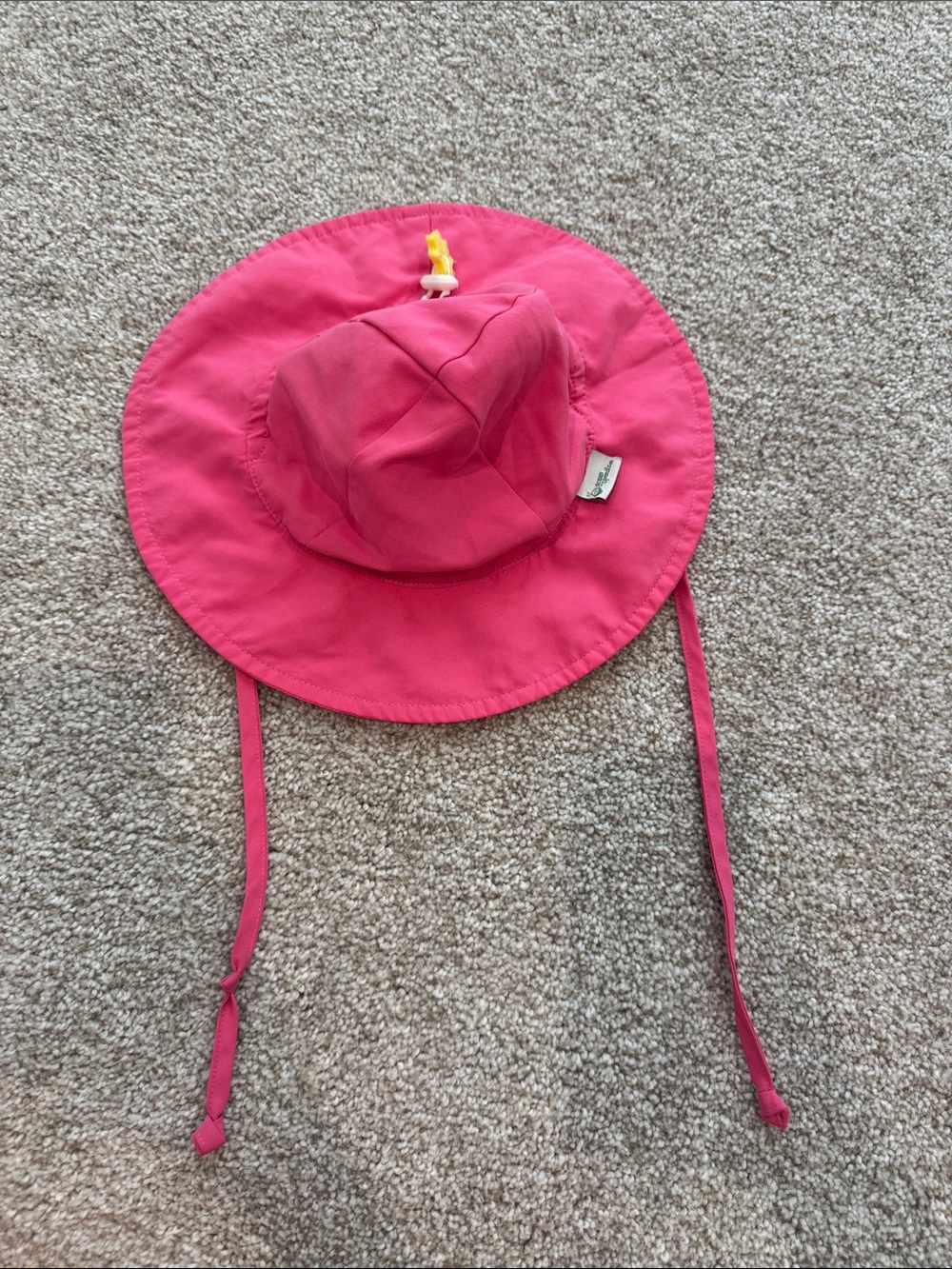 Green Sprouts UPF 50+ Eco Brim Hat 0-6 Months Pink EUC